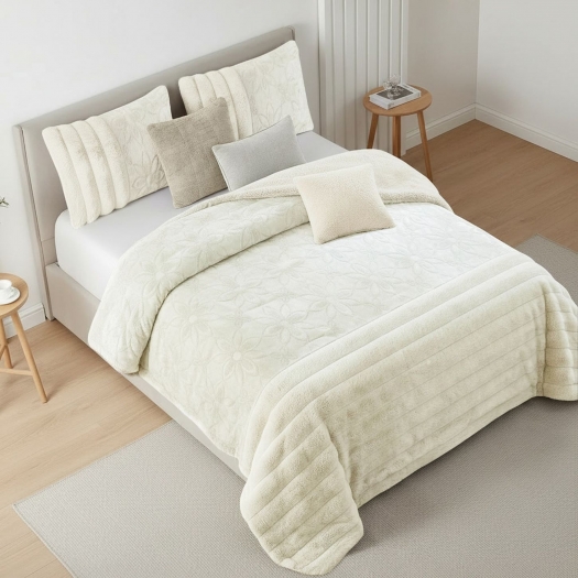 COMFORTER SHERPA FLOR
